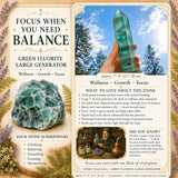 Green Fluorite Large Generator - 70% Off Promo Sale