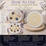 Selenite OM Chakra Cleansing Disk