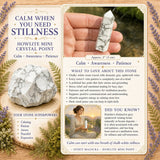 Howlite Mini Crystal Point