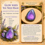 Labradorite Flash Purple Cabochon