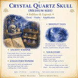 Crystal Quartz Skull (Medium Size)