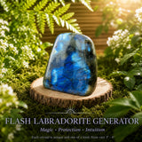27-Piece Crystal Generator & Sphere Kit with Flash Labradorite