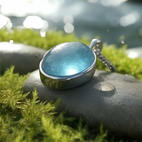 Aquamarine & Silver Serenity Necklace