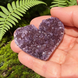 Amethyst Cluster Heart
