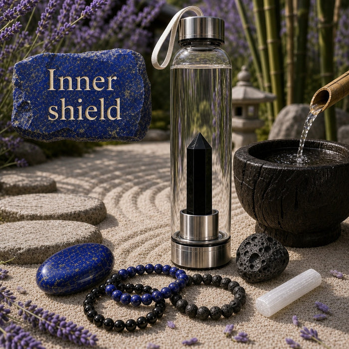 Κολιέ μενταγιόν Z ARRON DESIGN Serenity Moonstone από χάλκινο σύρμα