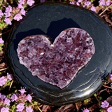 Amethyst Cluster Heart