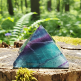 Multicolor Fluorite Pyramid - Small