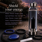 Obsidian Crystal Water Bottle Protection Set