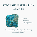 Larimar Necklace & Apatite Mala & Point Sacred Serenity Set