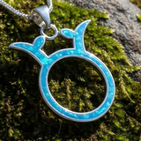♉ Taurus Opal Zodiac Necklace  – April 20 to May 20