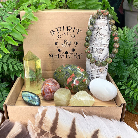 Sveženj Joyful Citrine + Allies Crystal Box