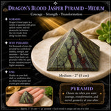 Dragon's Blood Jasper Pyramids