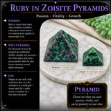 Ruby in Zoisite Pyramids