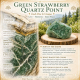 Green Strawberry Quartz Point