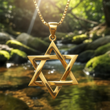 Gold Star of David / Merkaba Necklace