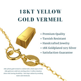 Moonstone & Gold Lunar Lock Necklace