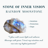 Rainbow Moonstone Goddess Necklace