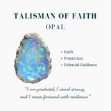 Opal & Silver Faith Earrings