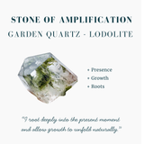 Garden Quartz - Lodolite - Teardrop Cabochon