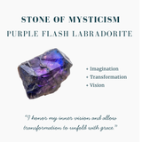 Labradorite Flash Purple Cabochon