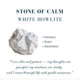 White Howlite & Crystal  Zen Companion Set