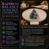 Multicolor Fluorite Pyramid - Small
