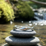 Silver Wave Ring of Flow