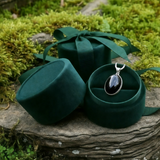 Obsidian Necklace - Mala - Point -Divine Strength Trio