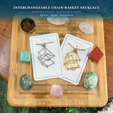 Interchangeable Chain-Basket Necklace