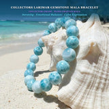 Collectors Larimar Gemstone Mala Bracelet