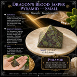 Dragon's Blood Jasper Pyramids