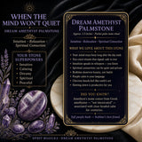 SUMMER SALE: SAVE 50% Dream Amethyst & Selenite Palmstone Duo