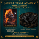 🌙 Sacred Feminine Awakening Oracle Deck, 13 Crystal Companion Set & Course