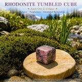 Rhodonite Tumbled Cube