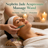 Nephrite Jade Acupressure Massage Wand