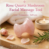 Rose Quartz Mushroom-Shaped Facial Massage Tool