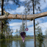 Intention Setting Amethyst & Obsidian Set