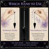 Obsidian Crystal Pendulum