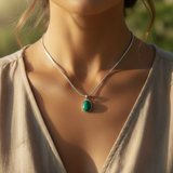 Malachite & Silver Transformation Necklace