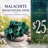 SALE TODAY SAVE 50% - Malachite Rough Natural Stone