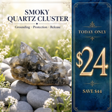 $24 TODAY ONLY - 75% SAVING  Smoky Quartz Cluster