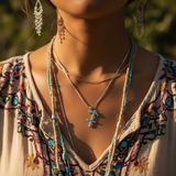 ♐ Sagittarius Opal Zodiac Necklace – November 22 to December 21