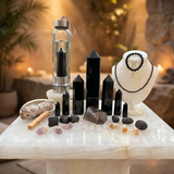 Ultimate Protection Set : Obsidian, Tektite & Tourmaline Bundle