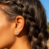 Opal & Silver Faith Earrings