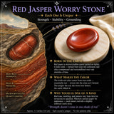 Red Jasper Worry Stone