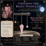 Rose Quartz Crystal Pendulum