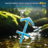 ♐  SUMMER 60% OFF Sagittarius Opal Zodiac Necklace – November 22 to December 21