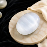 SUMMER SALE: SAVE 50% Dream Amethyst & Selenite Palmstone Duo