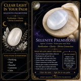 SUMMER SALE: SAVE 50% Dream Amethyst & Selenite Palmstone Duo