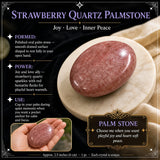 Strawberry Quartz Palmstone